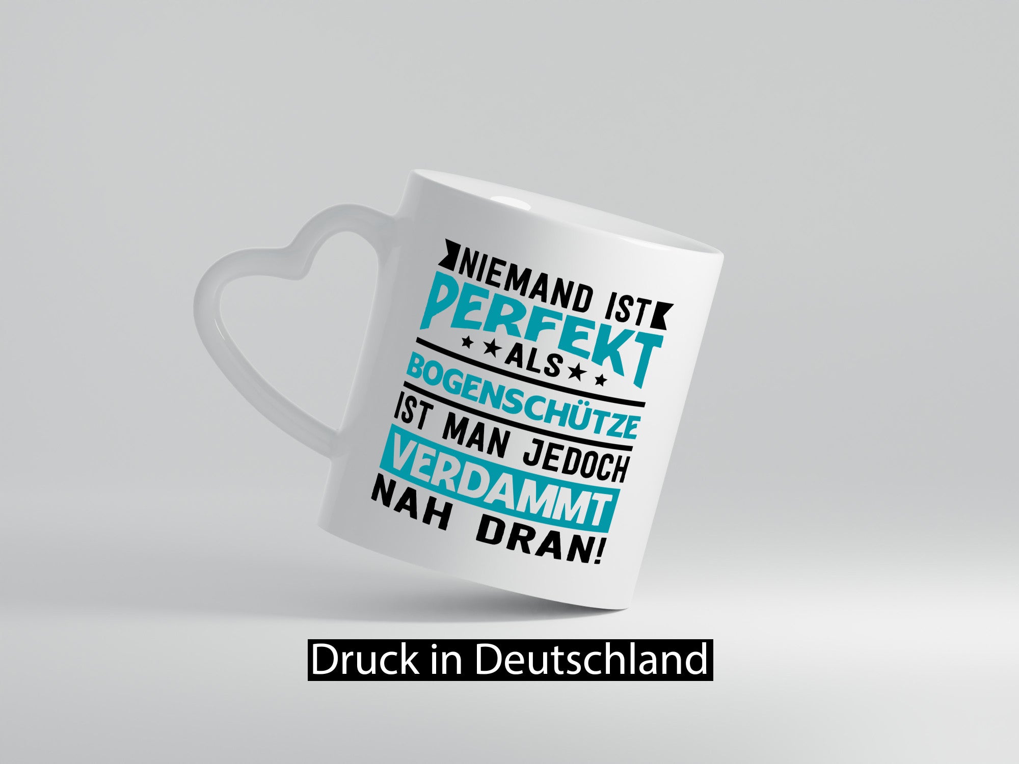 Niemand ist Perfekt | Bogenschütze Verdammt nah dran lustig Humor Geschenkidee