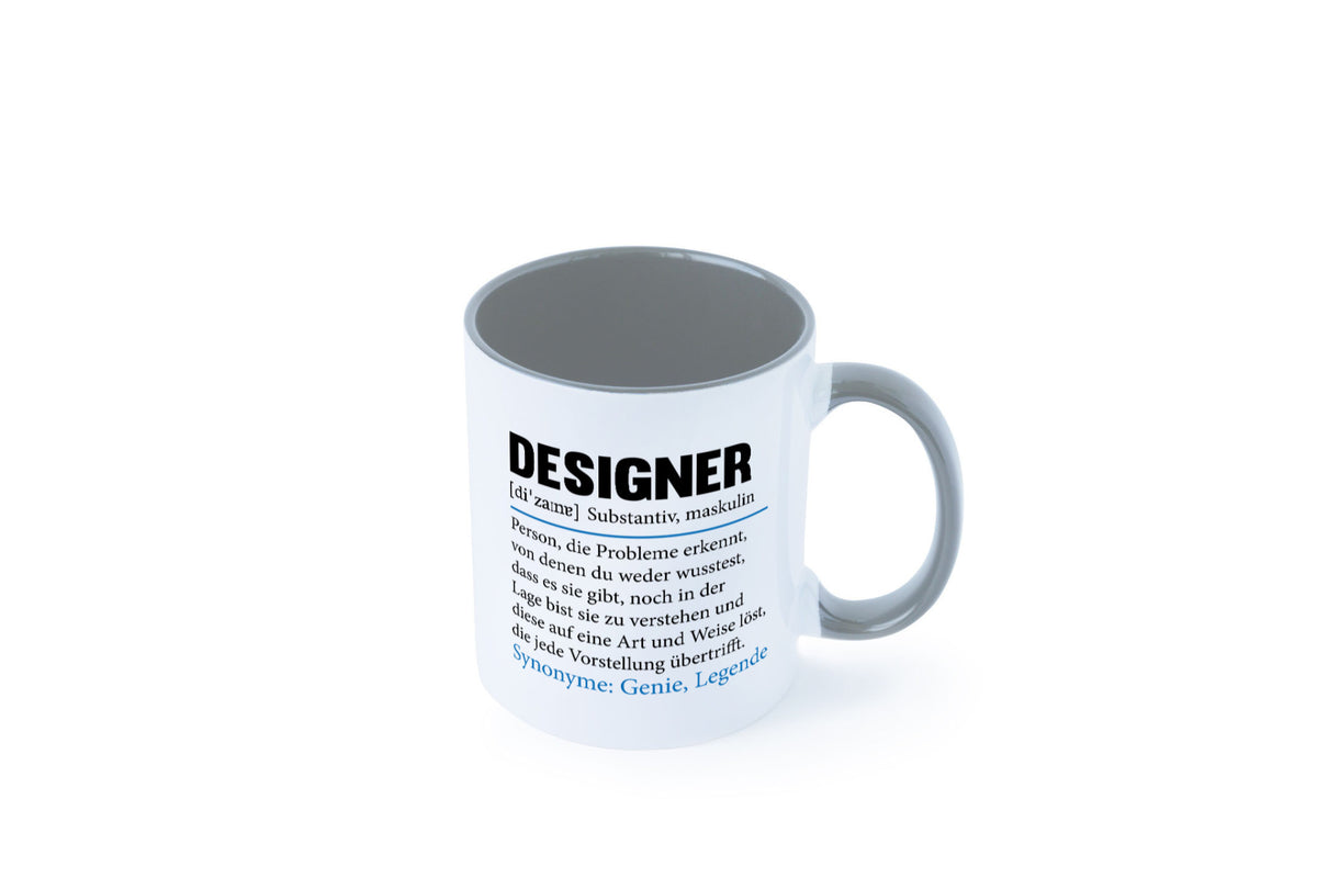 Designer Beruf | Gestalter Medien Schmuck Mode Geschenk Arbeit Kollegen Büro Tasse