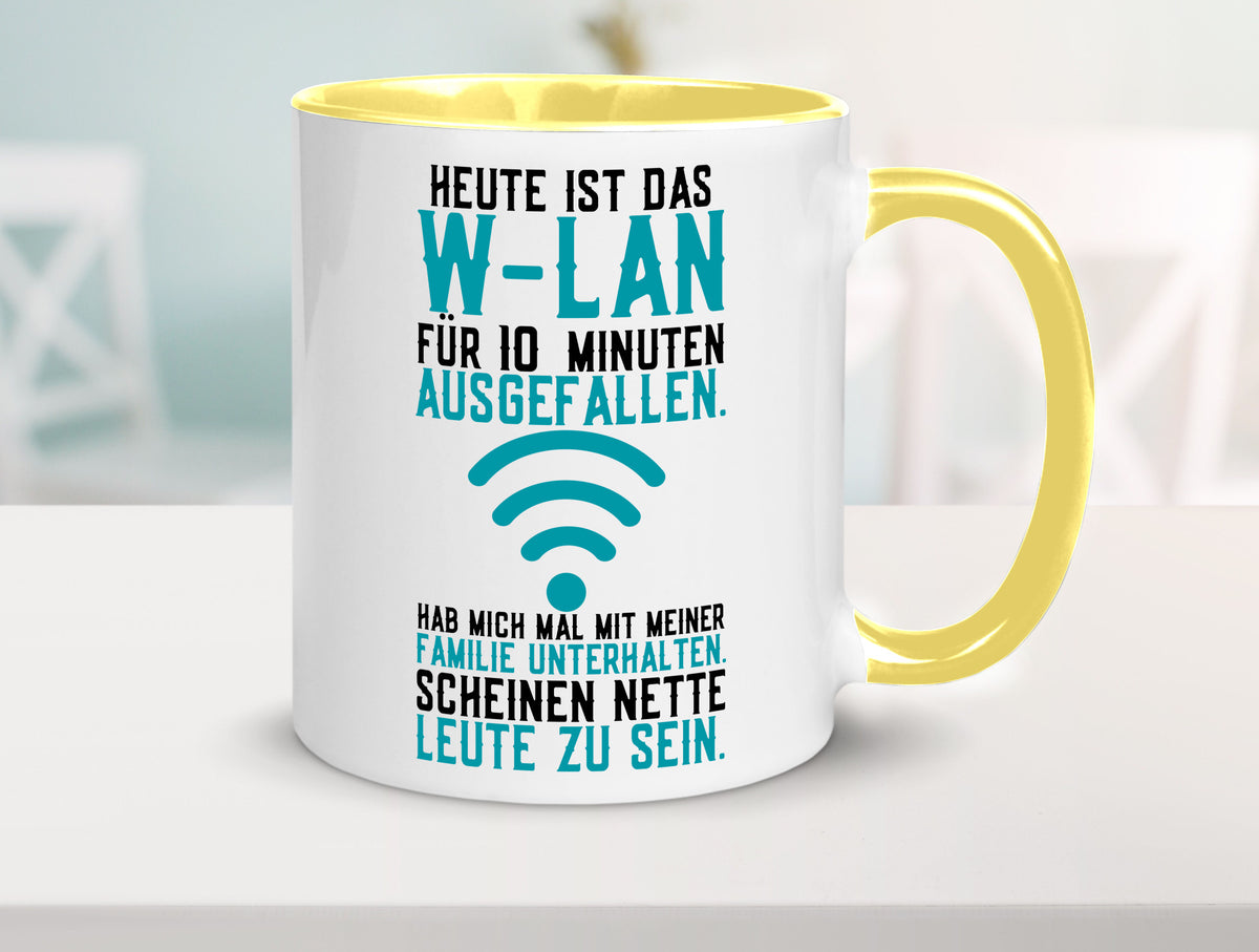 10 Minuten W-Lan Ausfall | Nerd Computer PC Gamer lustig Humor Geschenkidee Tasse
