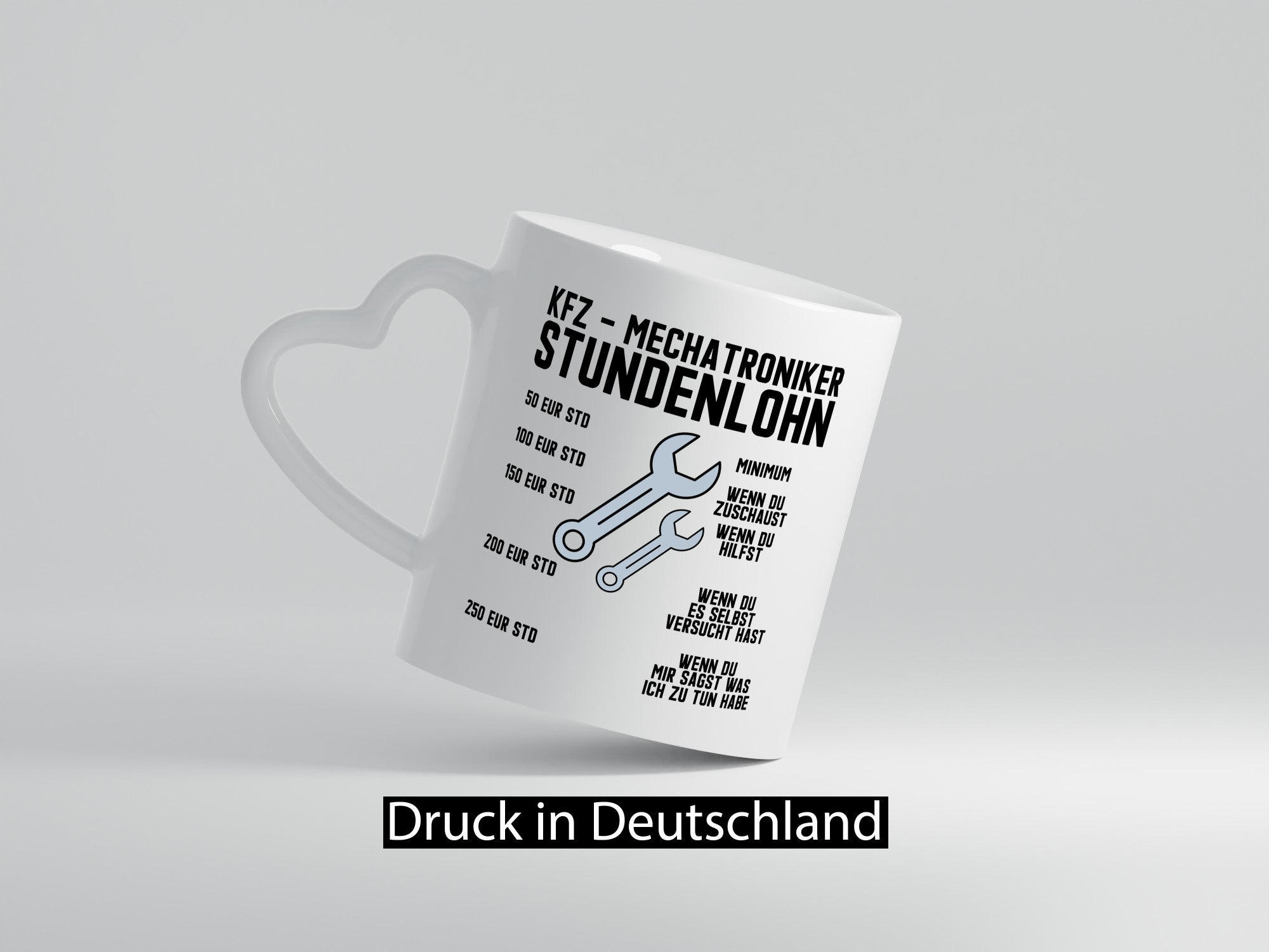 KFZ Mechatroniker | Stundenlohn Automechaniker Spruch Humor Geschenkidee Tasse