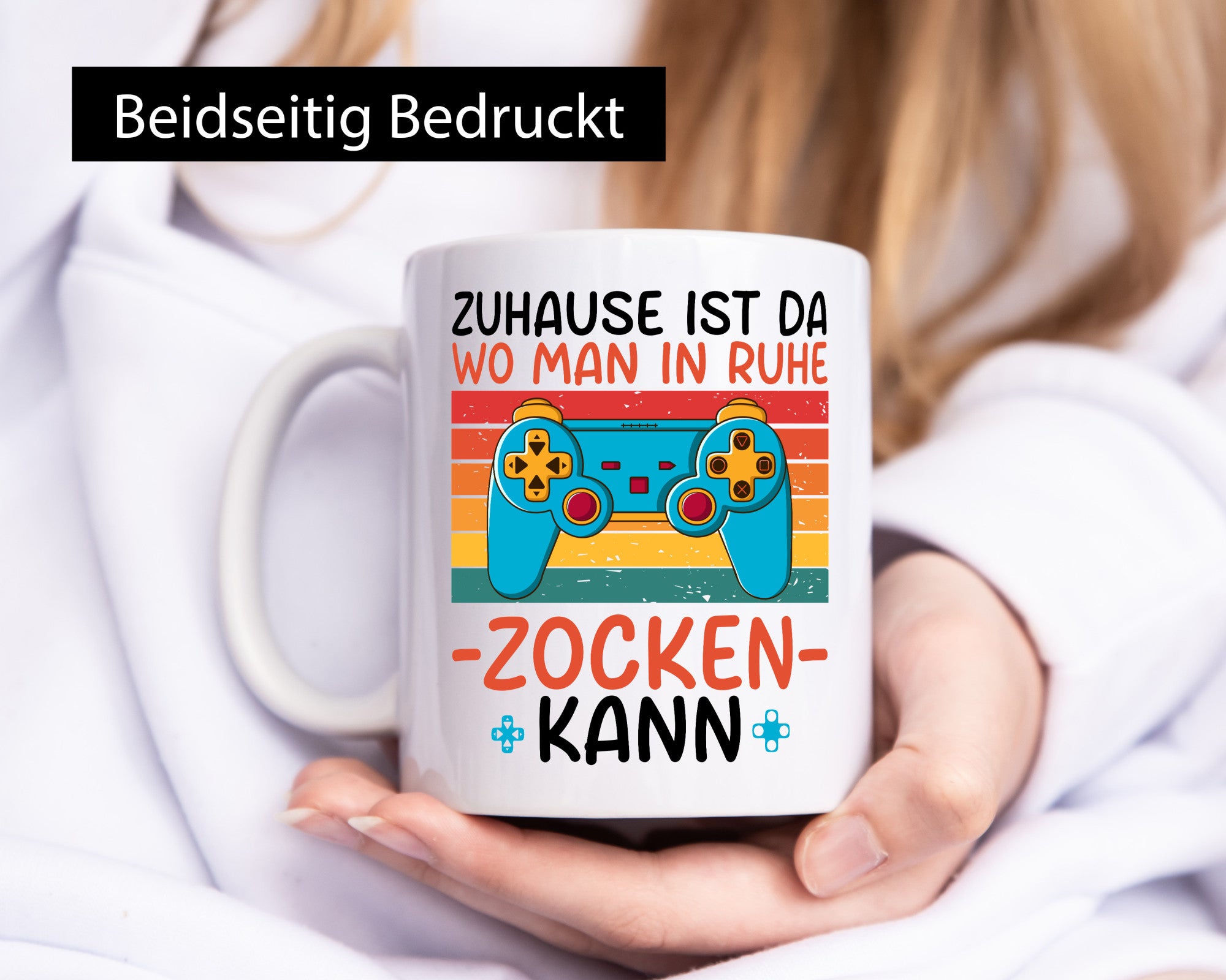 Zuhause ist da wo man in ruhe Zocken kann | Gamer Geschenk Humor Geschenkidee
