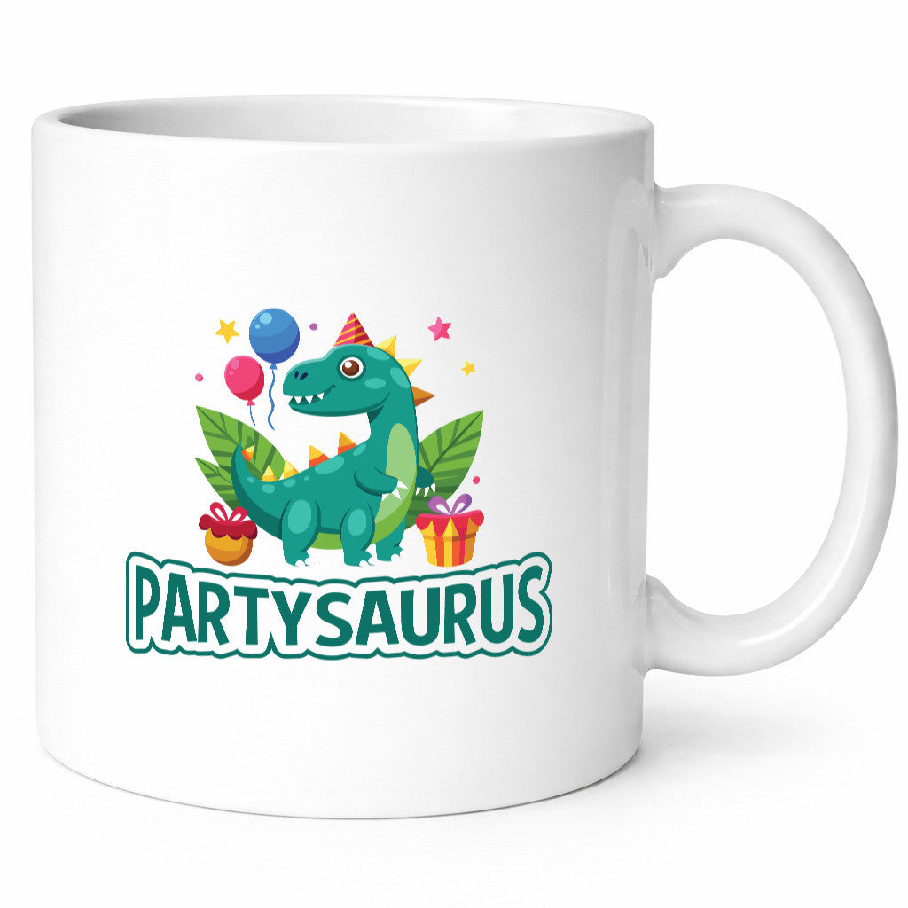 Partysaurus | Geburtstag Dinosaurier Luftballon Geschenkidee Humor Tasse