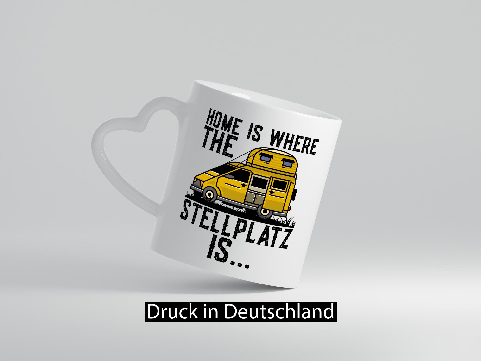 Camping | Wohnmobil Camper-Liebe Stellplatz Panorama Geschenkidee Humor Tasse