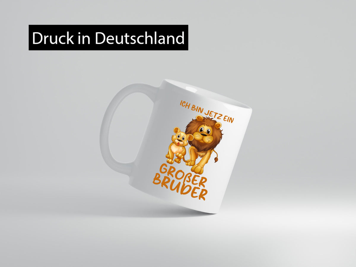 Ich bin jetzt ein großer Bruder | Löwen Humor Geschenkidee Tasse