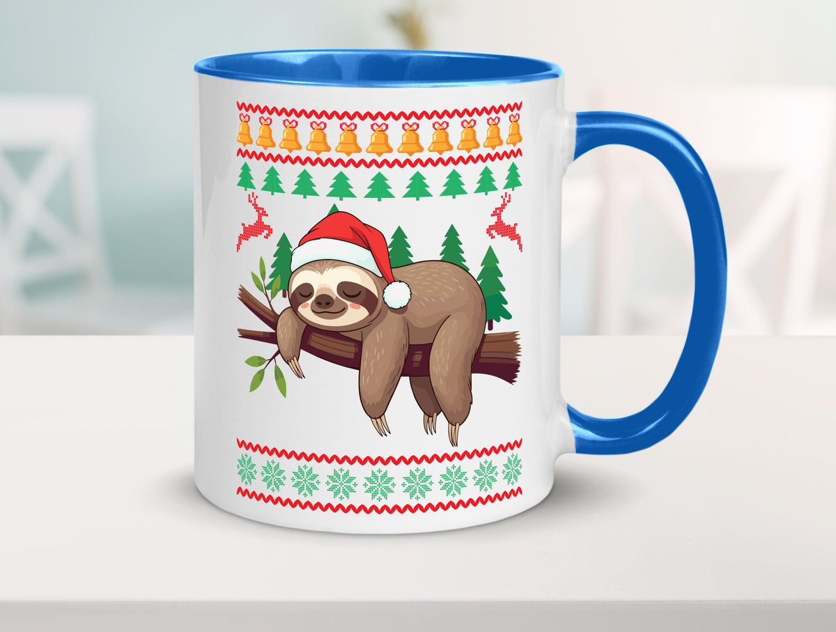 Ugly Christmas | Faultier Weihnachtsfaultier v2 lustig Tierliebhaber Humor Tasse