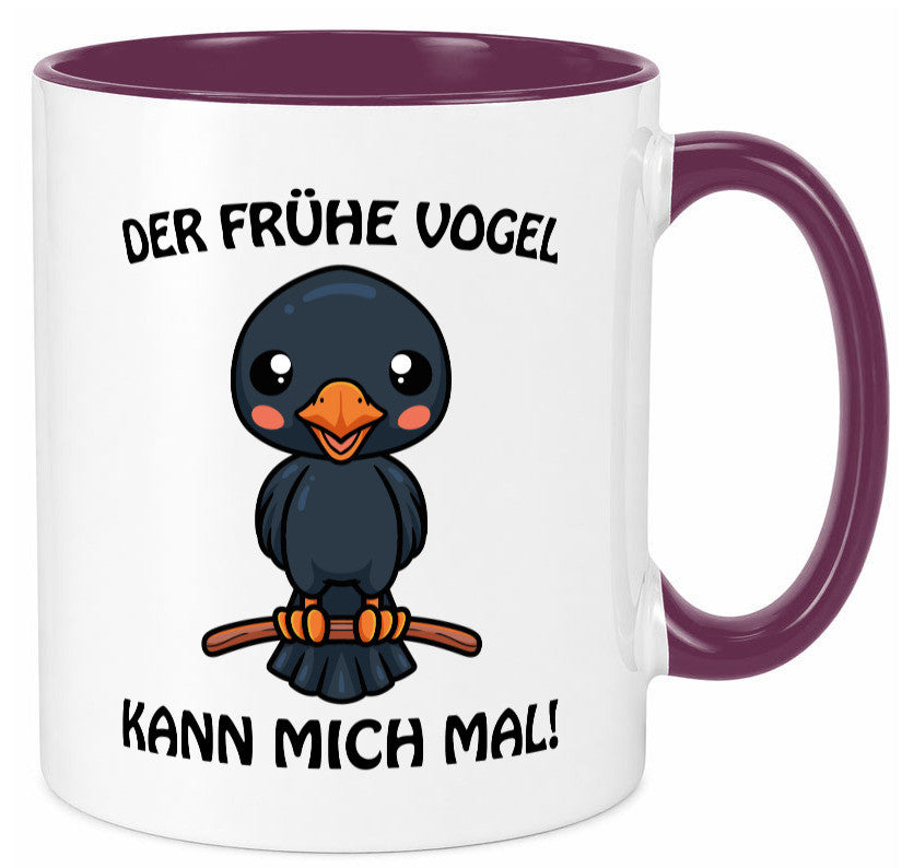 Der Frühe Vogel Humor Geschenkidee Tasse