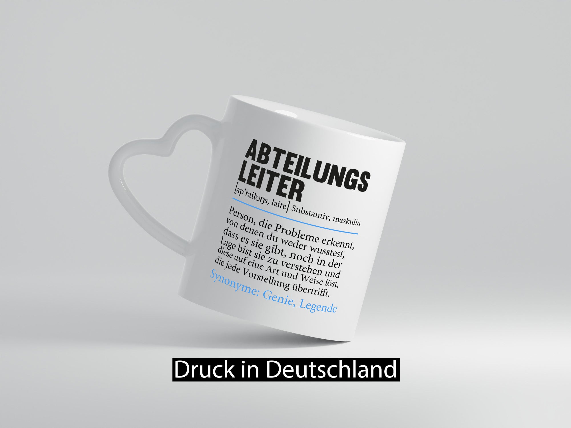 Abteilungsleiter | Spruch lustig Führungskraft Humor Geschenkidee Tasse
