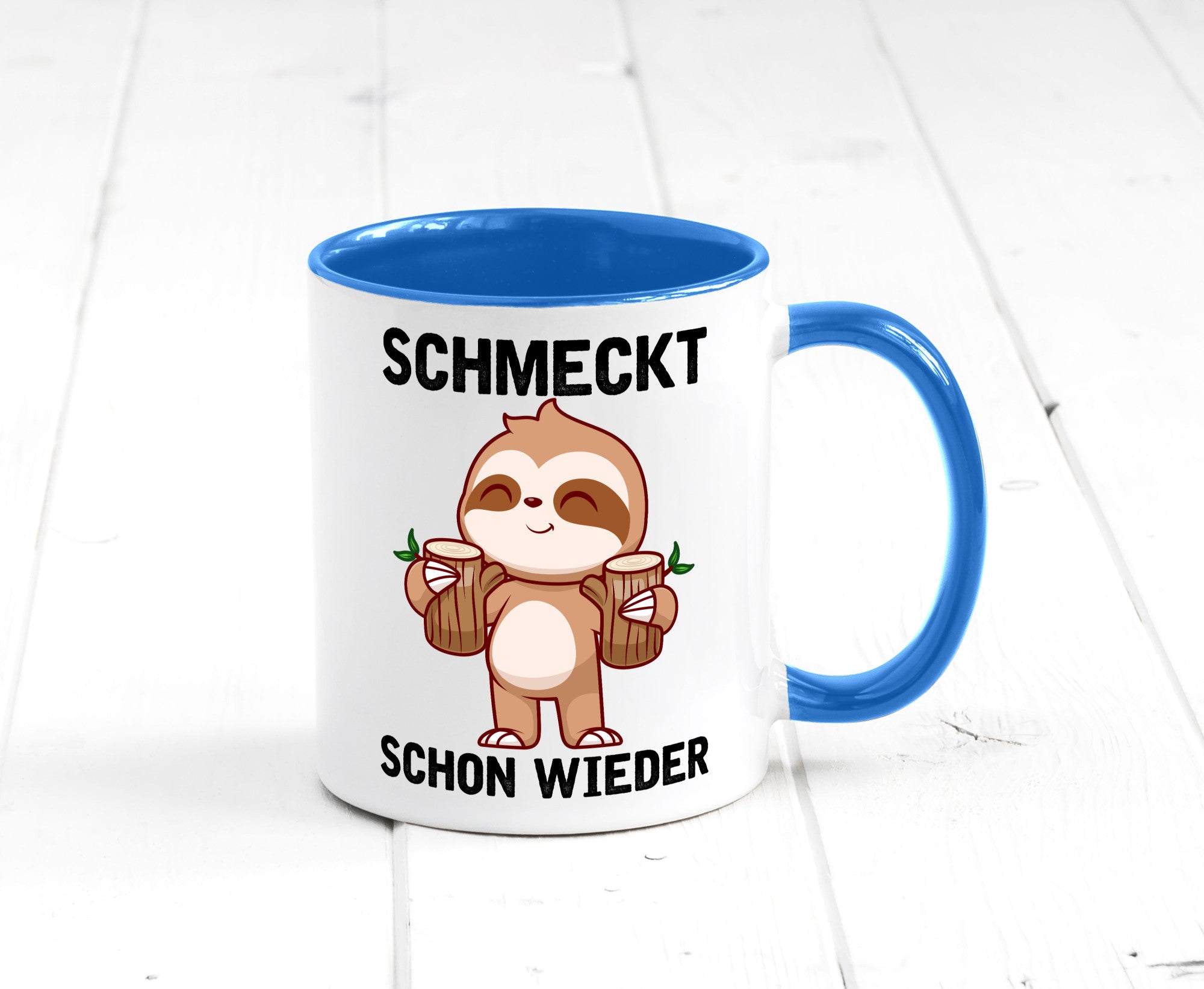 Schmeckt schon wieder | Frankfurt Hessen v2 Geschenkidee Humor Tasse