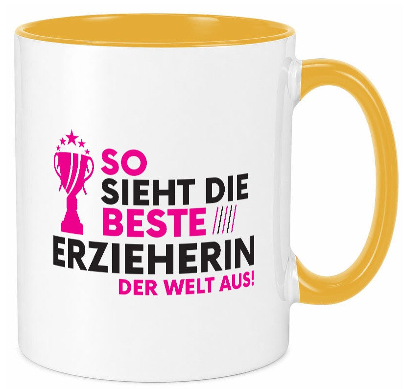 Die Weltbeste Erzieherin | Pädagogin Schule Geschenkidee Humor Tasse
