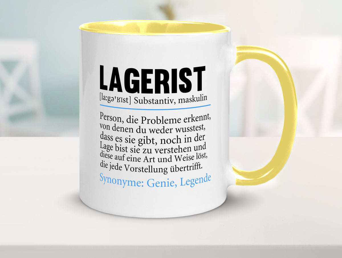 Lagerist | Spruch Beruf Lageristen Lager Arbeiter lustiger Geschenk Arbeit Tasse