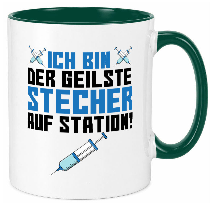 Ich bin der geilste Stecher | Pfleger Arzt Spritze lustig Humor Geschenkidee