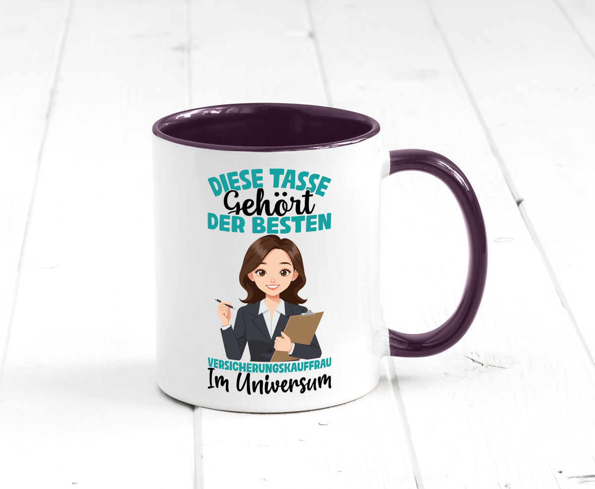 Im Universum: Versicherungskauffrau | Kauffrau lustig Humor Geschenkidee Tasse