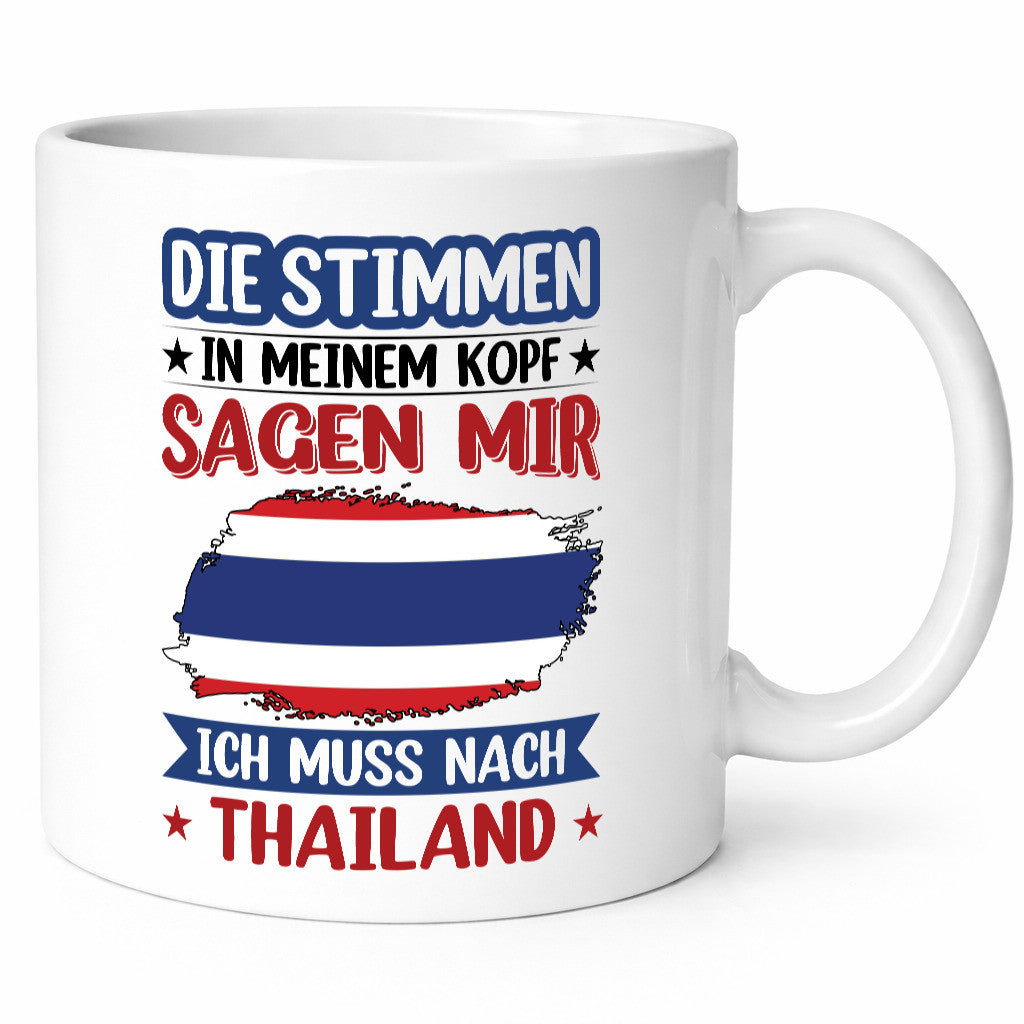 Thailand | Urlaub Stimmen in meinem Kopf Traumland lustiger Spruch Geschenk