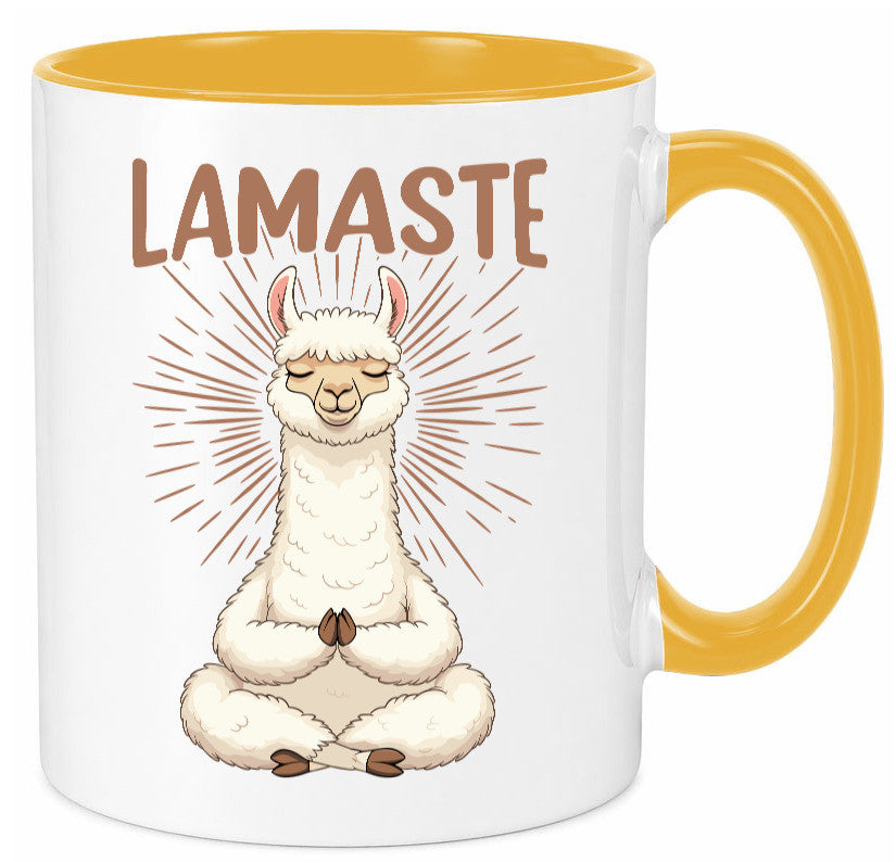Lamaste | Lama Namaste lustiger Spruch Geschenk Humor Geschenkidee Tasse