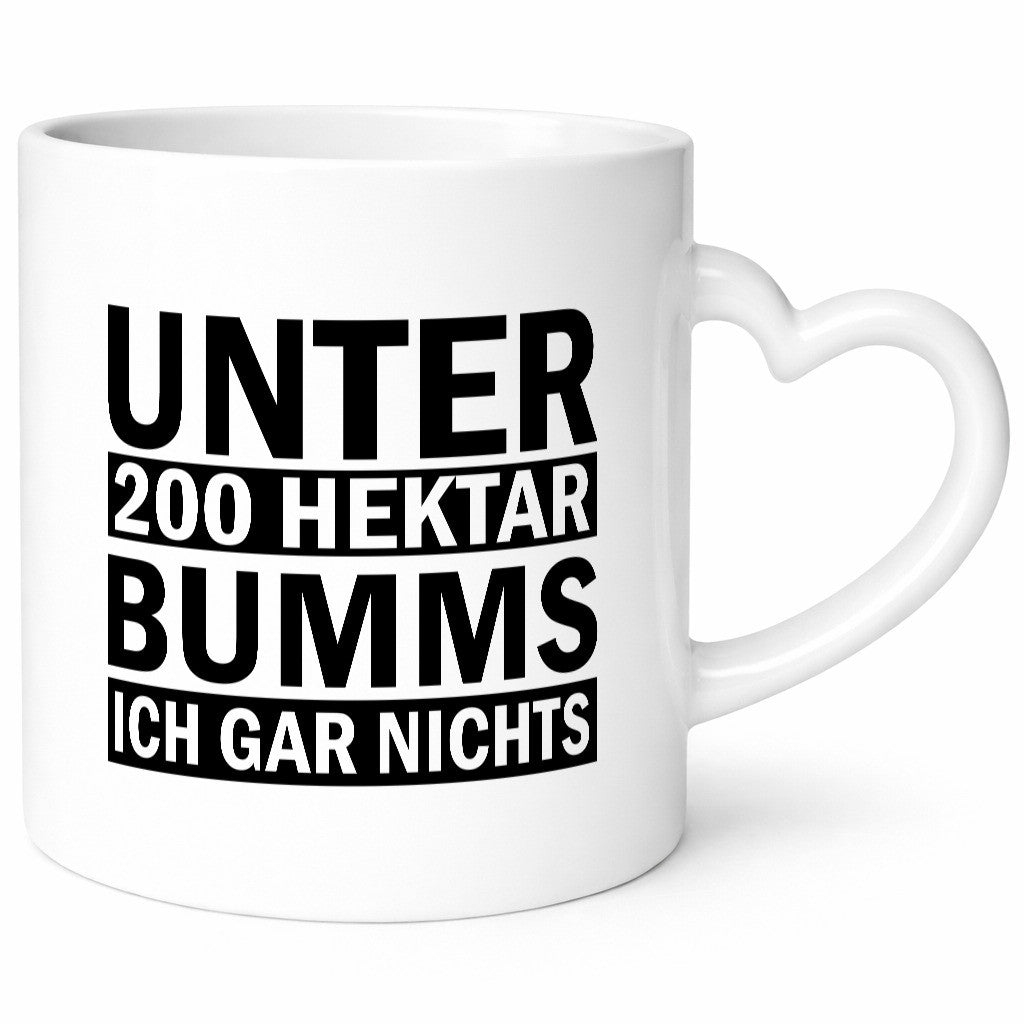 Unter 200 Hektar Bumms ich gar nichts lustiger Spruch Geschenk Humor