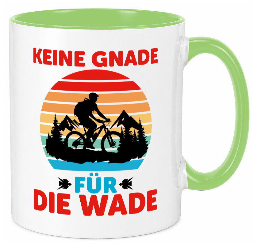 Keine Knade für die Wade | BMX Renrad Biker v2 lustig Humor Geschenkidee Tasse
