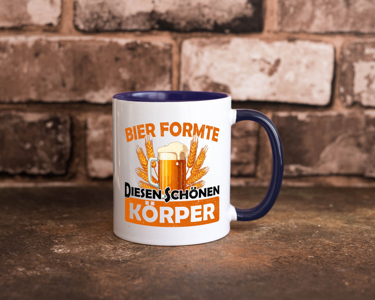 Bier förmte diesen Körper | bierliebhaber v2 Humor Geschenkidee Tasse