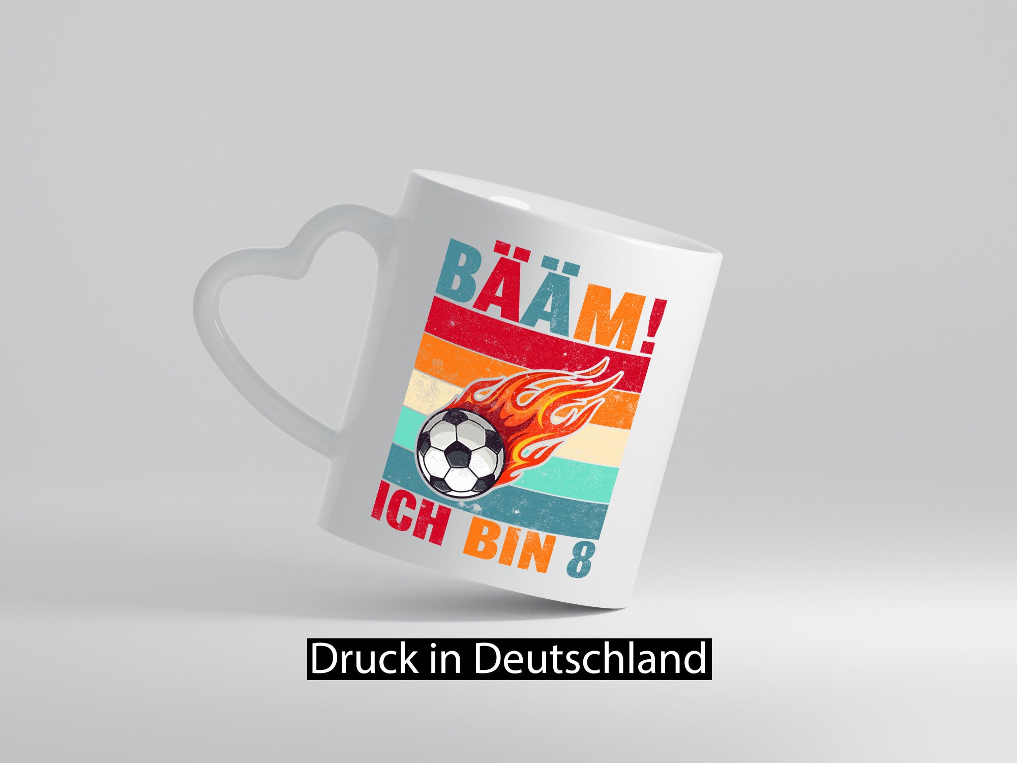 8. Geburtstag | Bääm ich bin 8 Fußball Geschenk Geschenkidee lustiger Spruch