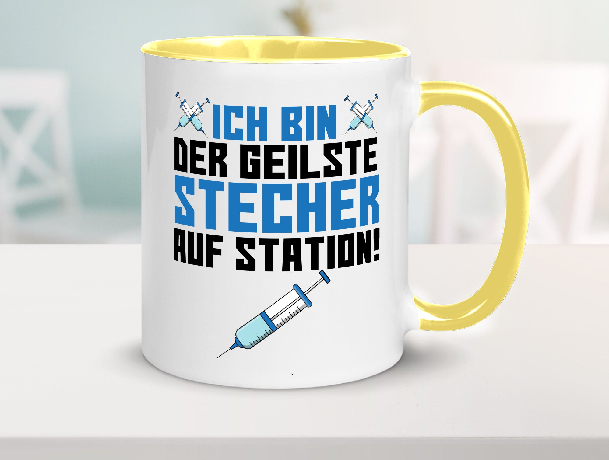 Ich bin der geilste Stecher | Pfleger Arzt Spritze lustig Humor Geschenkidee