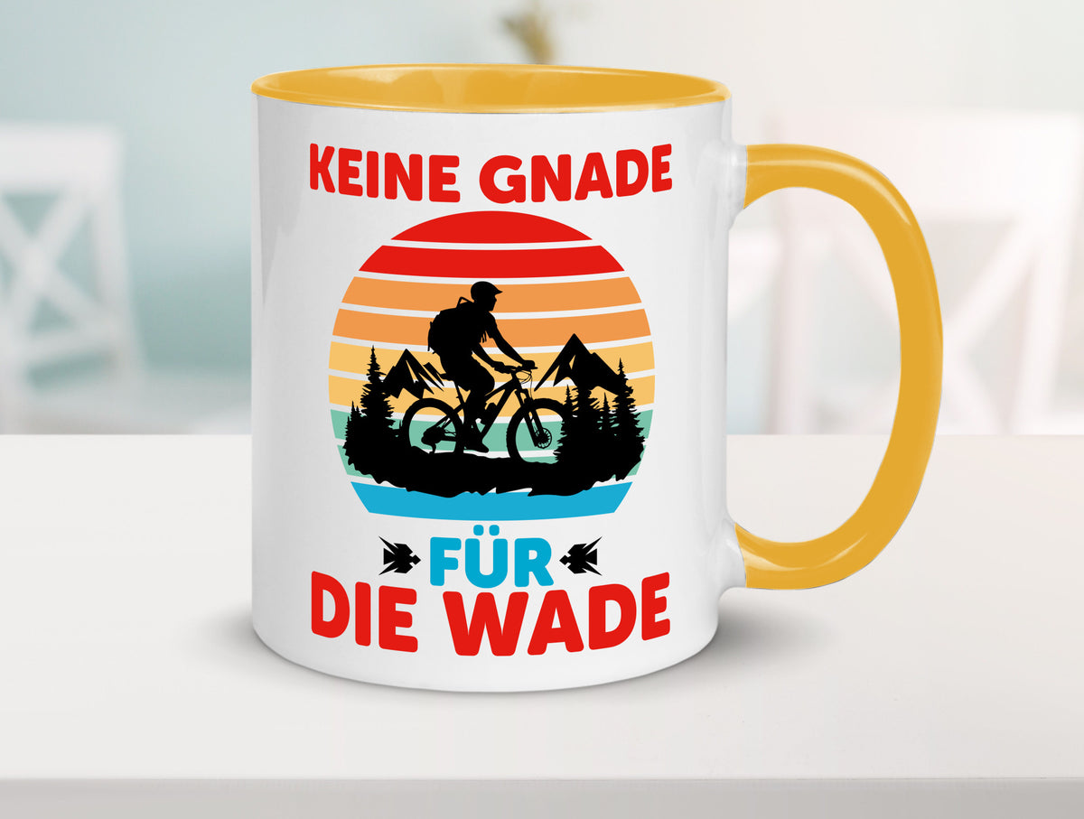 Keine Knade für die Wade | BMX Renrad Biker v2 lustig Humor Geschenkidee Tasse