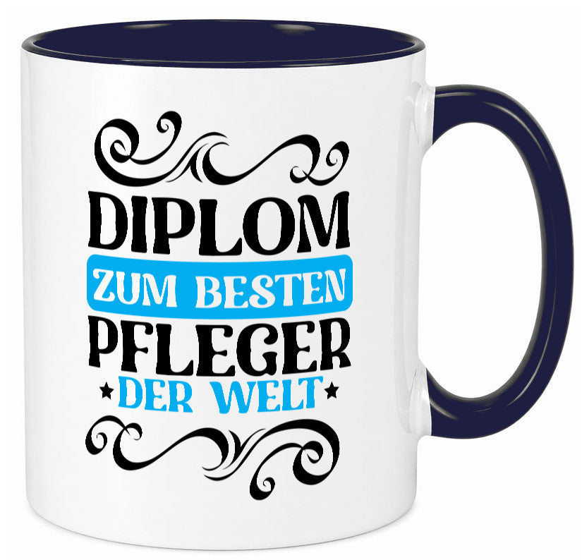 Bester Pfleger der Welt | Altenpfleger Pflegekraft lustig Humor Geschenkidee Tasse