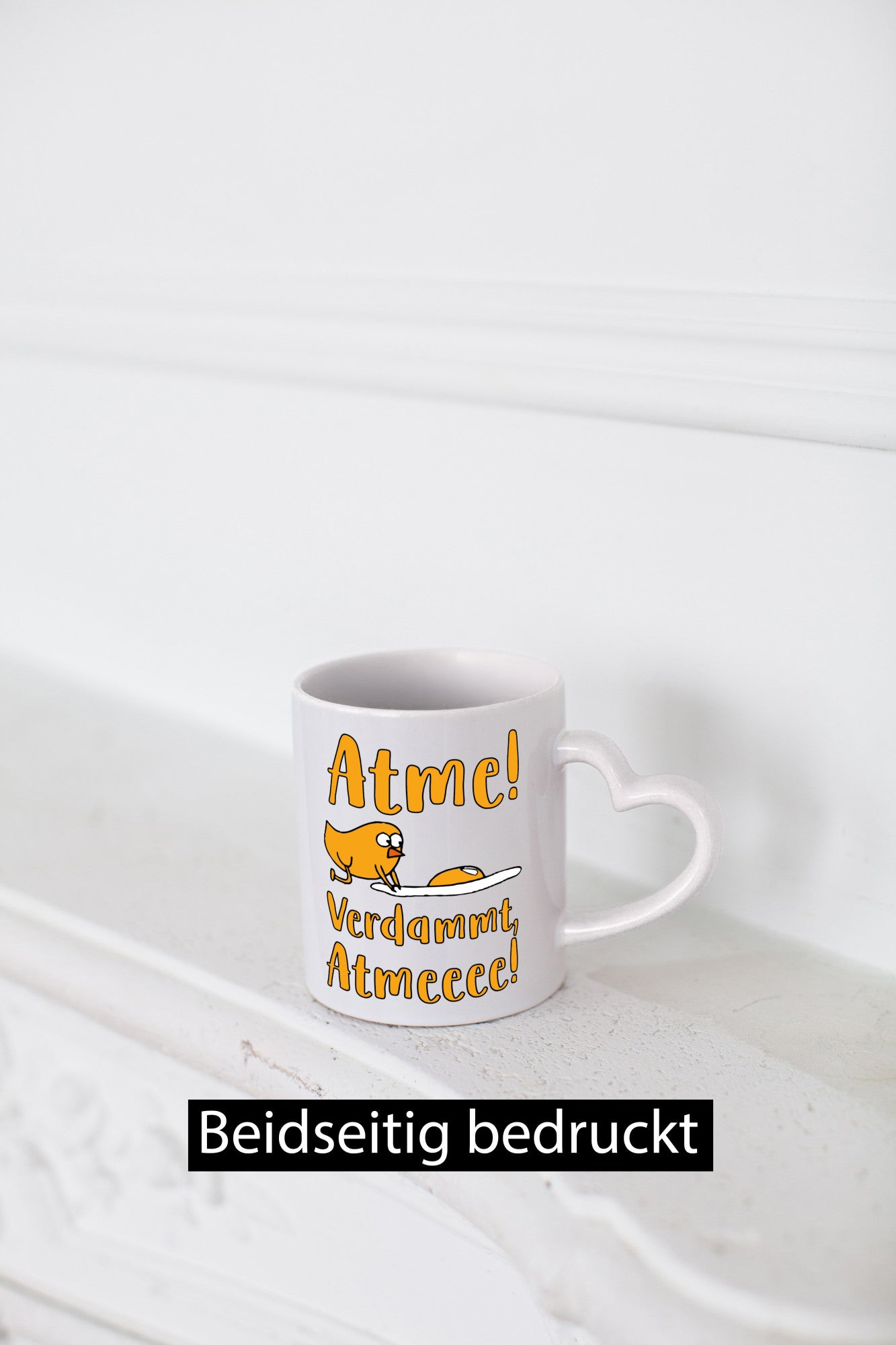 Atme verdammt | Humor Küken lustiger Spruch Geschenkidee Tasse