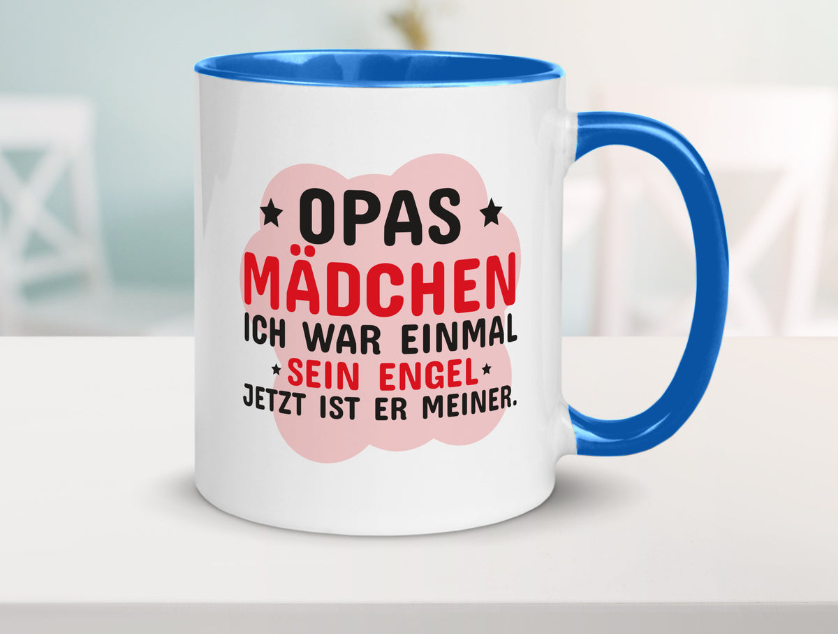 Opas Mädchen | Trauer Tasse Abschied Enkelin lustig Familie Geschenkidee