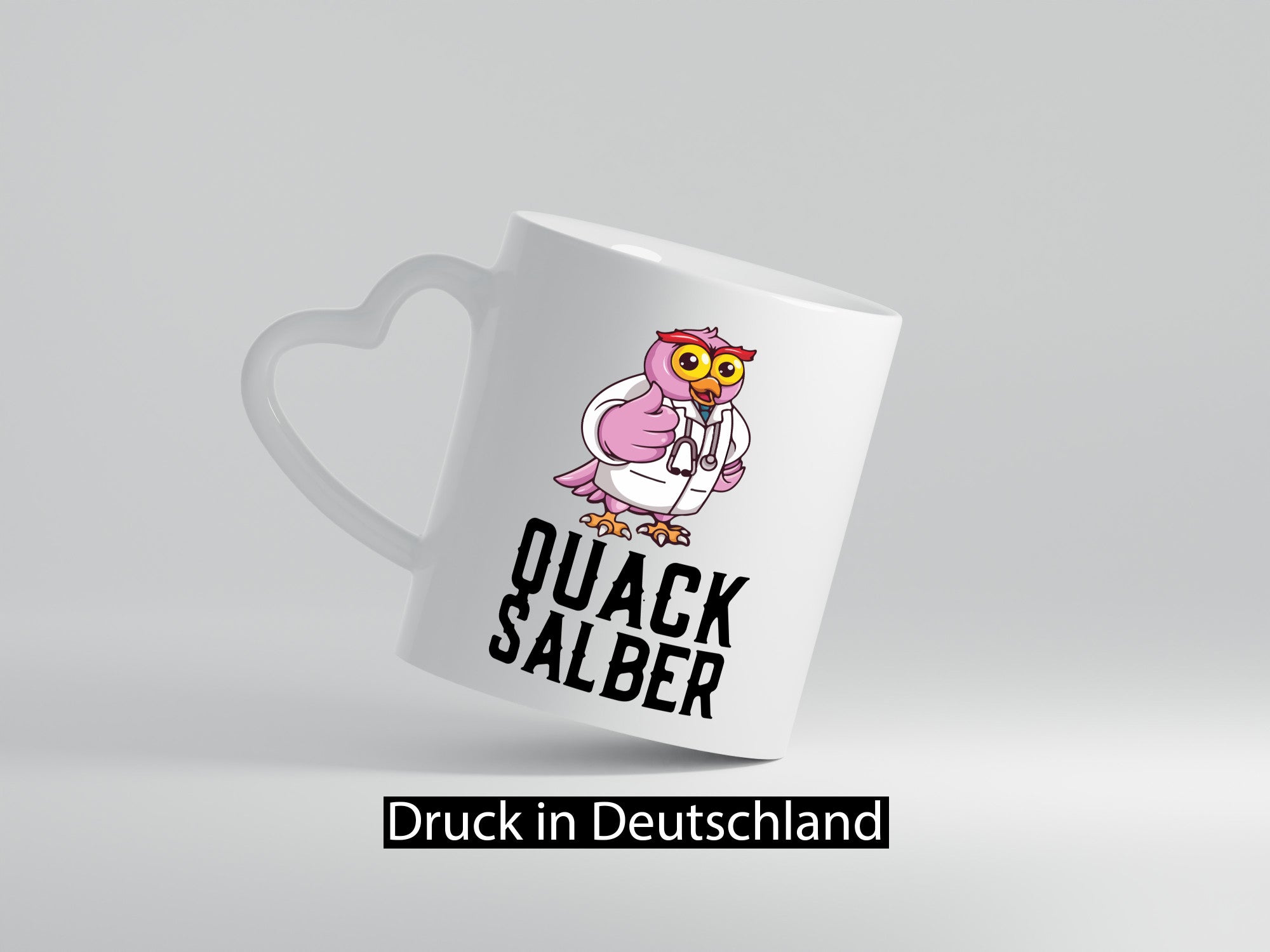 Quacksalber | witzige Ente Comic Arzt Ärztin lustiger Spruch Geschenk Humor