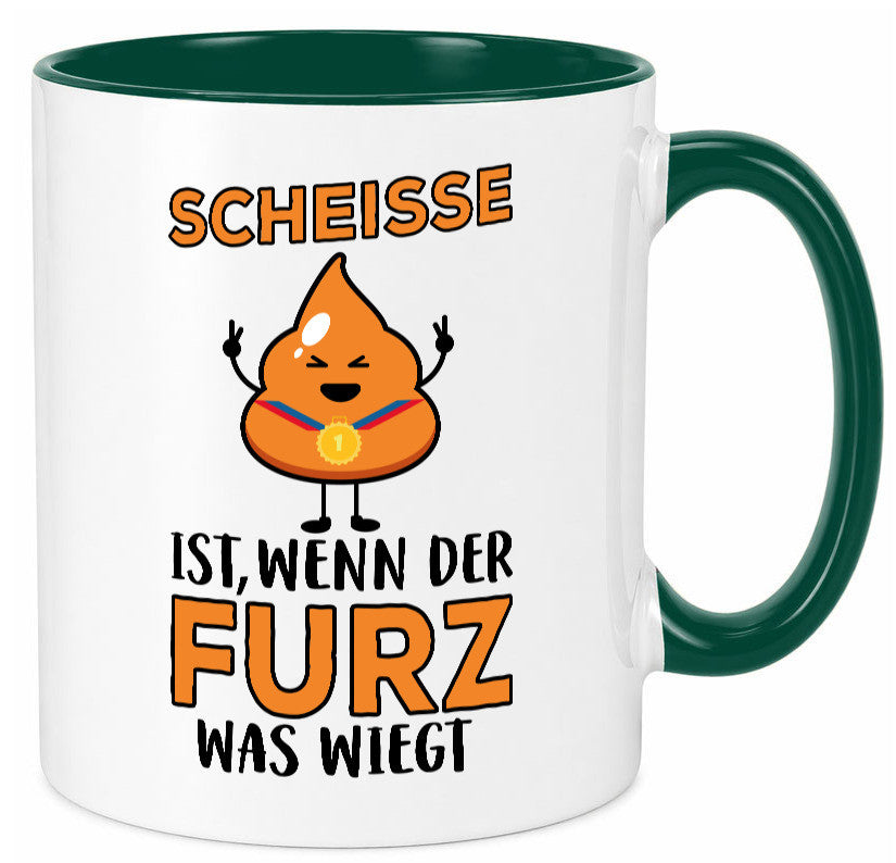Scheisse ist lustiger Spruch Geschenk Humor Geschenkidee Tasse