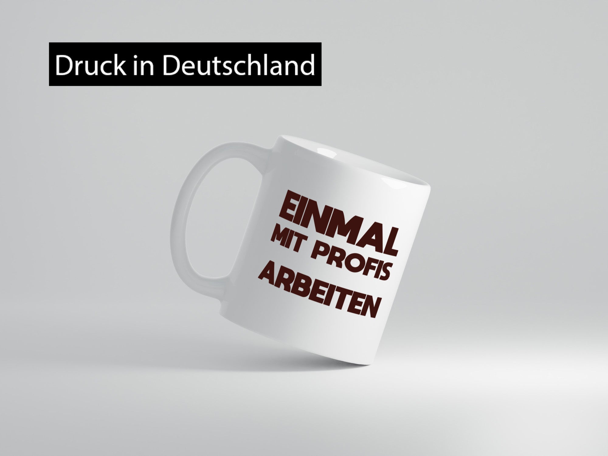 Mit Profis Arbeiten | Arbeit Arbeitskollegen lustig Kollegen Büro Geschenk Tasse