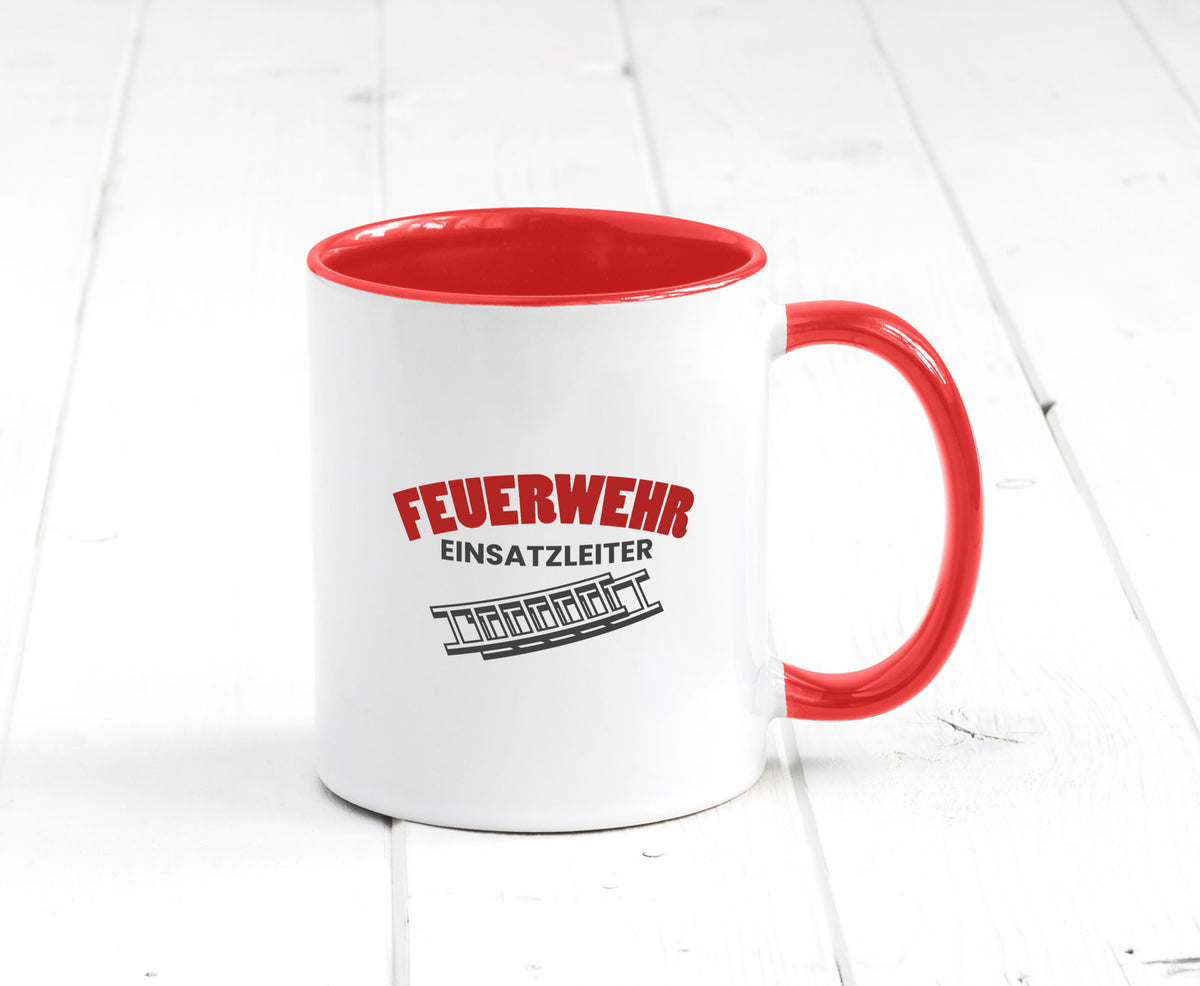 Feuerweher Einsatzleiter | Feuerwehrmann Feuerlöscher Geschenk Humor Tasse