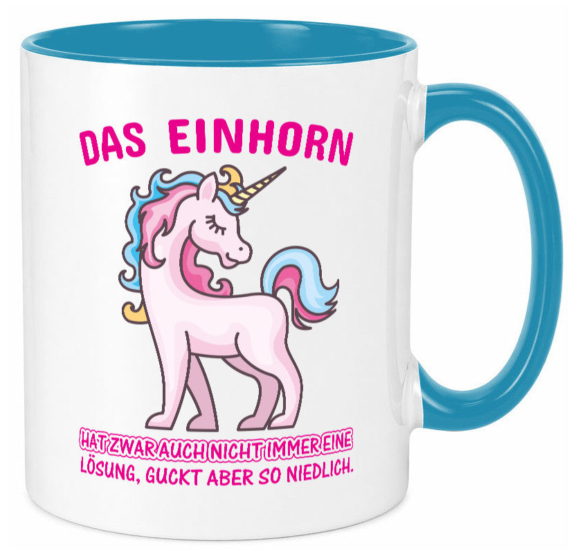 Niedliches Einhorn | lustige Tasse Frauen Mädchen lustiger Spruch Geschenk