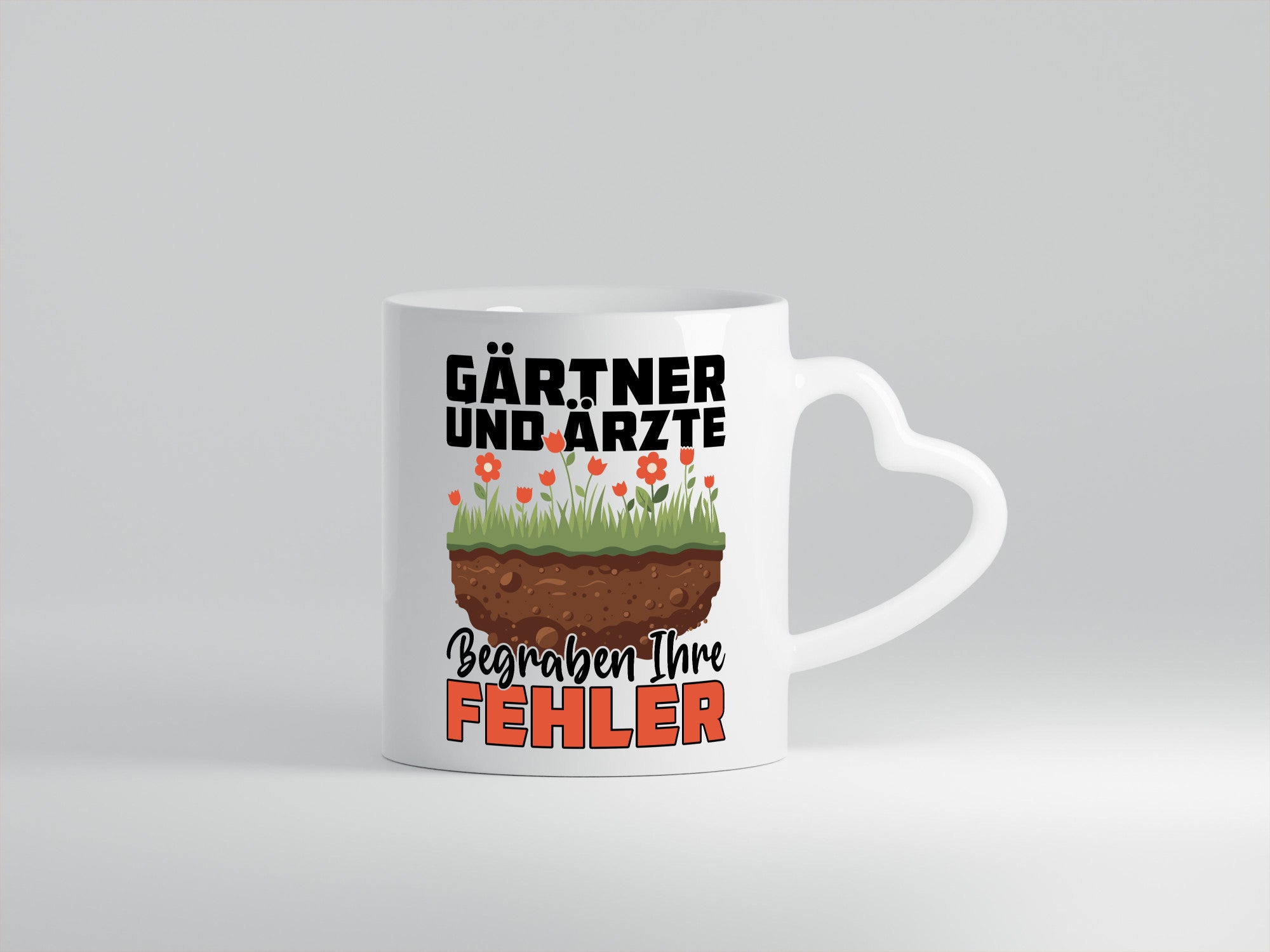 Gärtner und Ärzte begraben ihre probleme | Humor Geschenkidee Tasse
