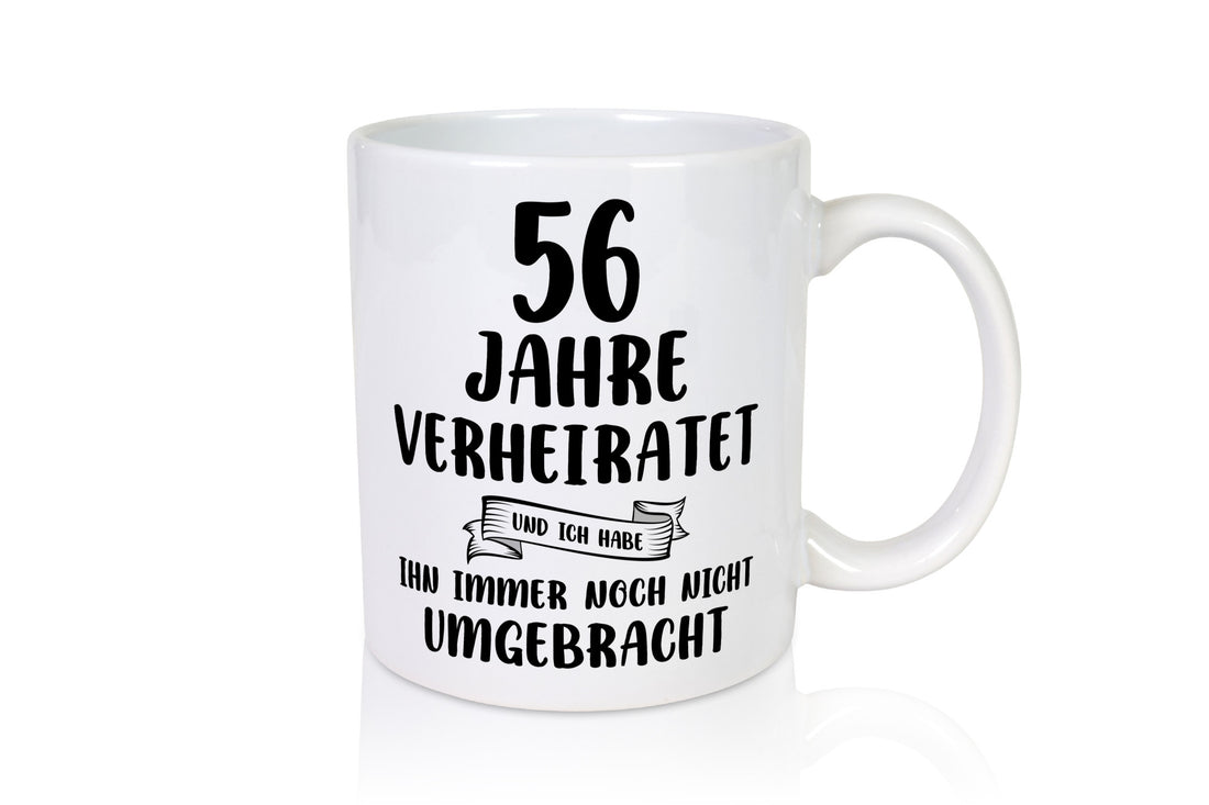 56 Jahre Verheiratet, immer noch am Leben! Humor Geschenkidee Tasse