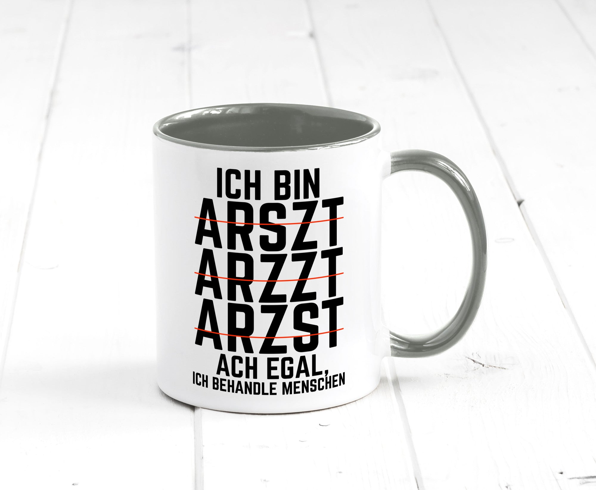 Ich bin Arzt | Rechtschreibung Klinik lustiger Spruch lustig Humor Geschenkidee