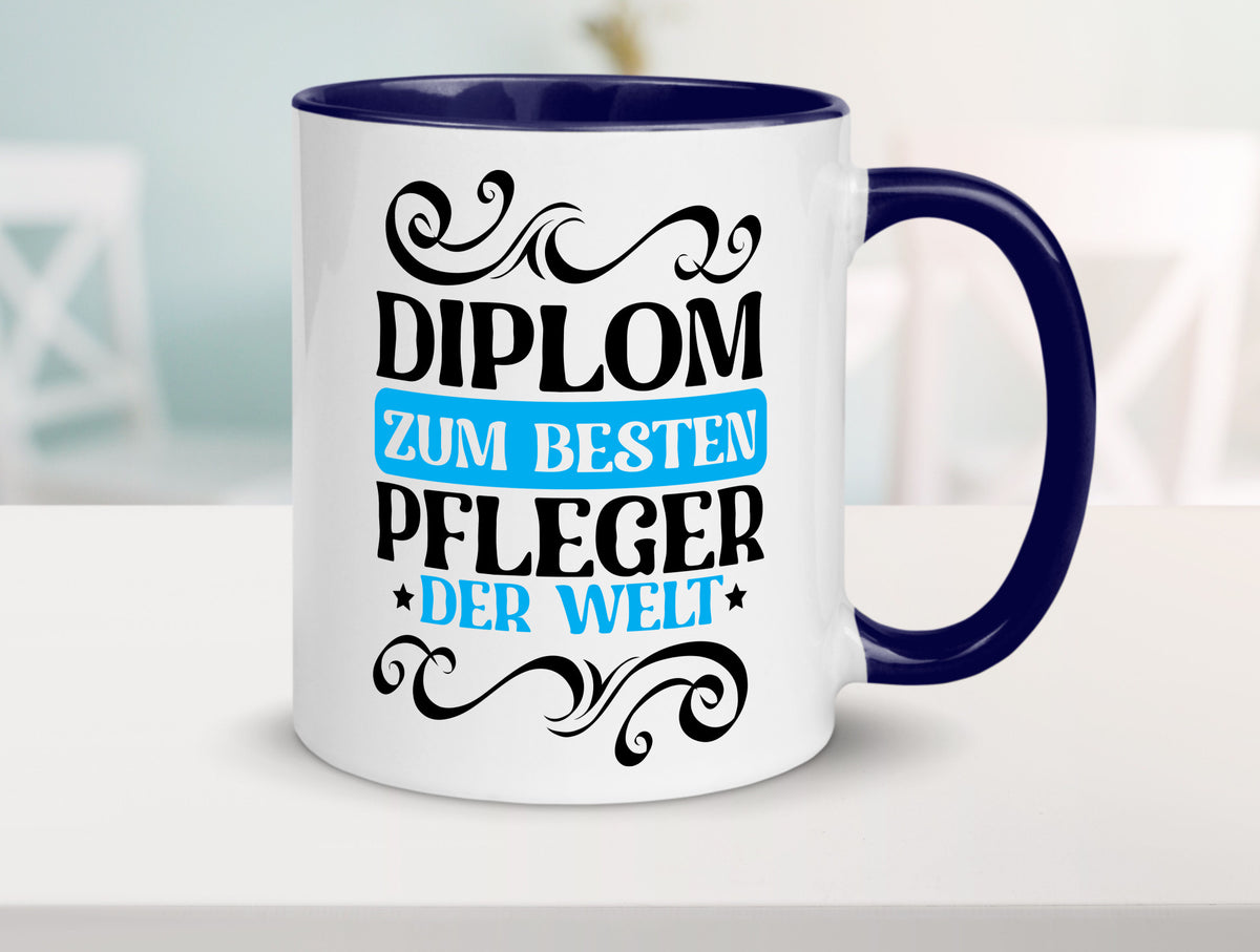 Bester Pfleger der Welt | Altenpfleger Pflegekraft lustig Humor Geschenkidee Tasse