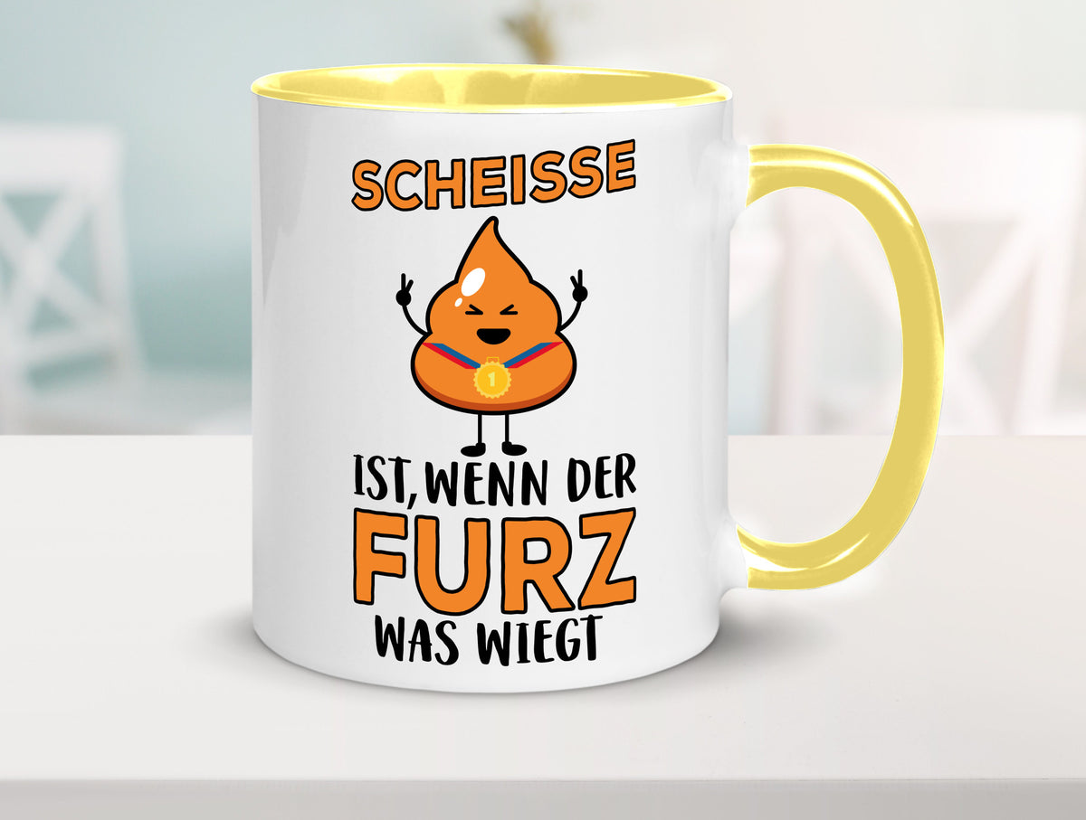 Scheisse ist lustiger Spruch Geschenk Humor Geschenkidee Tasse