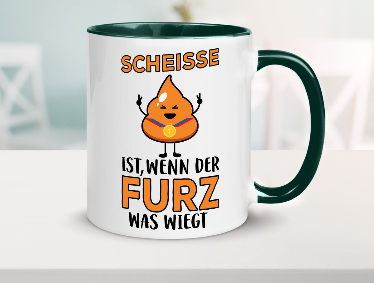 Scheisse ist lustiger Spruch Geschenk Humor Geschenkidee Tasse