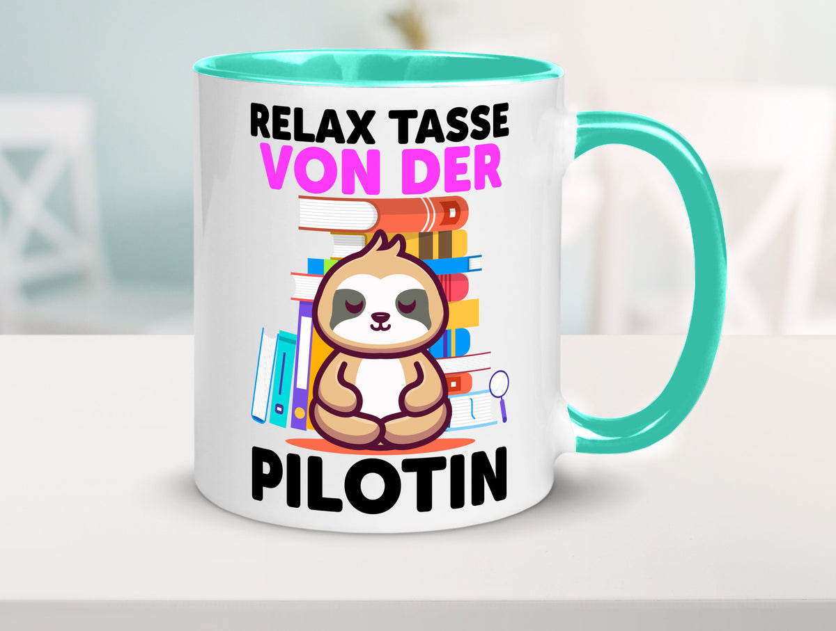 Relax Tasse: Pilotin | Definition Piloten lustiger Spruch Geschenk Humor