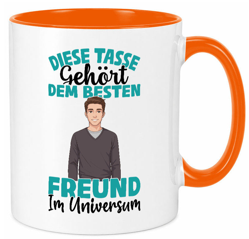 Im Universum: Freund | Beziehung Partner Liebe Geschenk Humor Geschenkidee Tasse