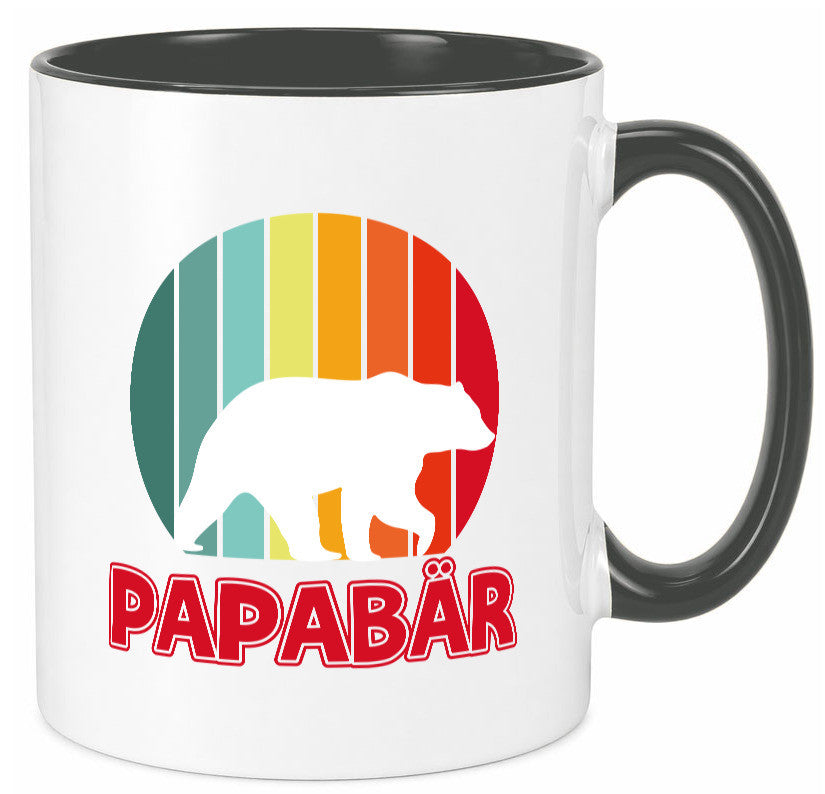 Papabär | Papa Tasse Vater Vatertag Bär lustiger Spruch Geschenk Familie