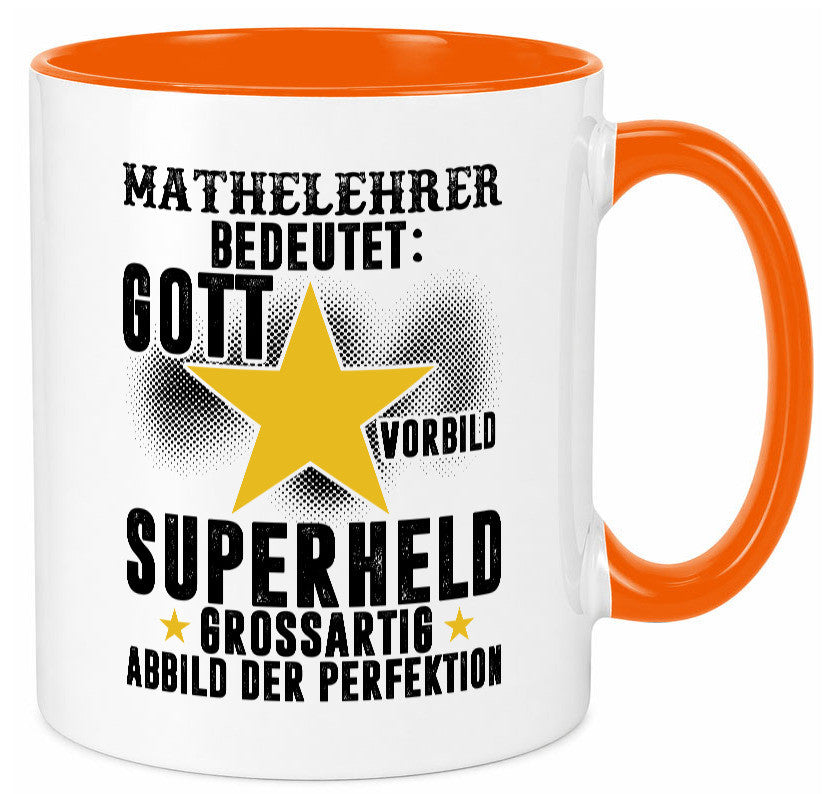 Bedeutung von Mathelehrer | Lehrer Mathe Humor Geschenkidee Tasse