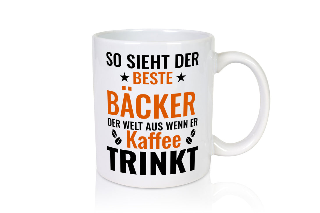 Kaffee trinkt: Bäcker | Bäckerei Backen Konditor Humor Geschenkidee Tasse