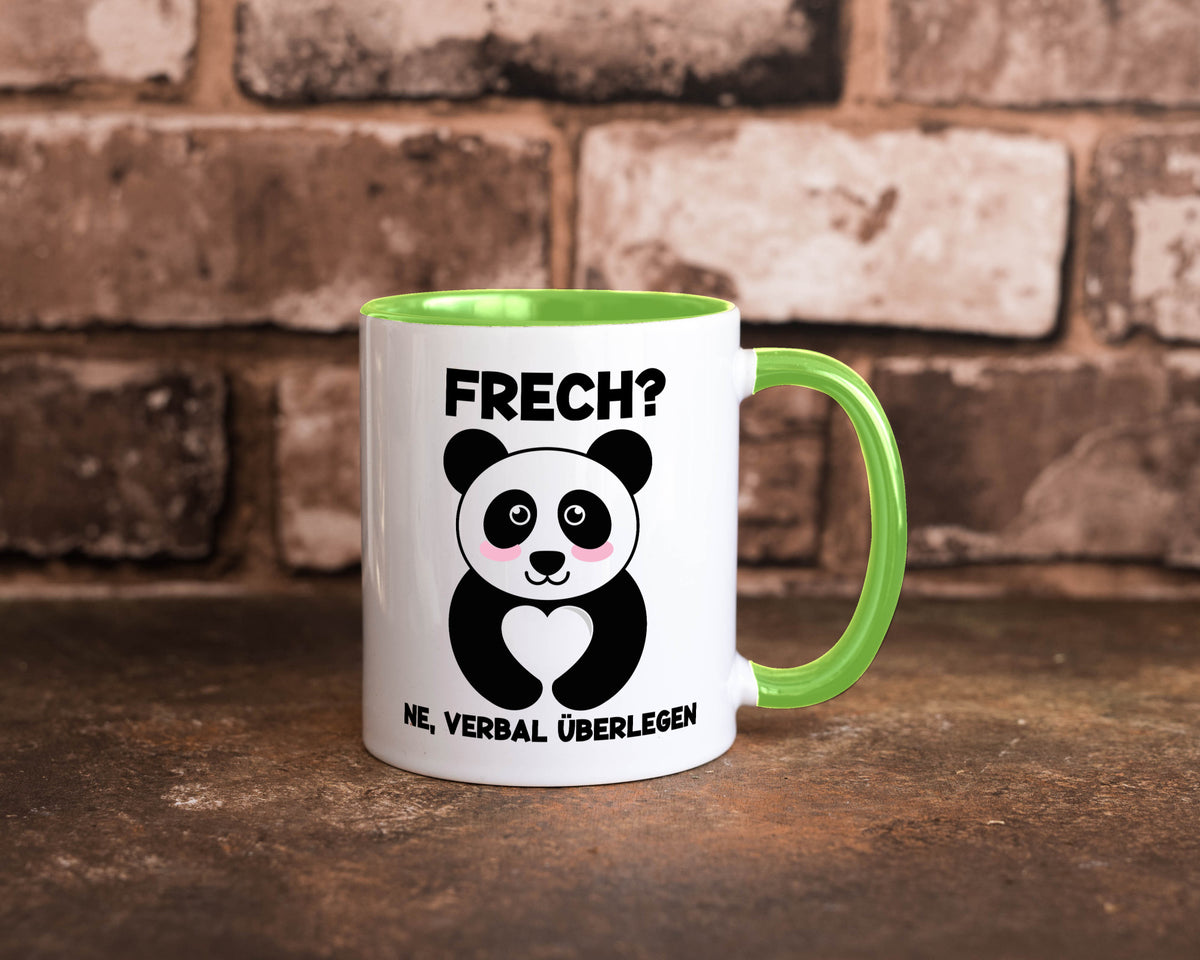 Frech | Verbal überlegen süßer Pandabär kecker Spruch lustiger Geschenk Humor Tasse
