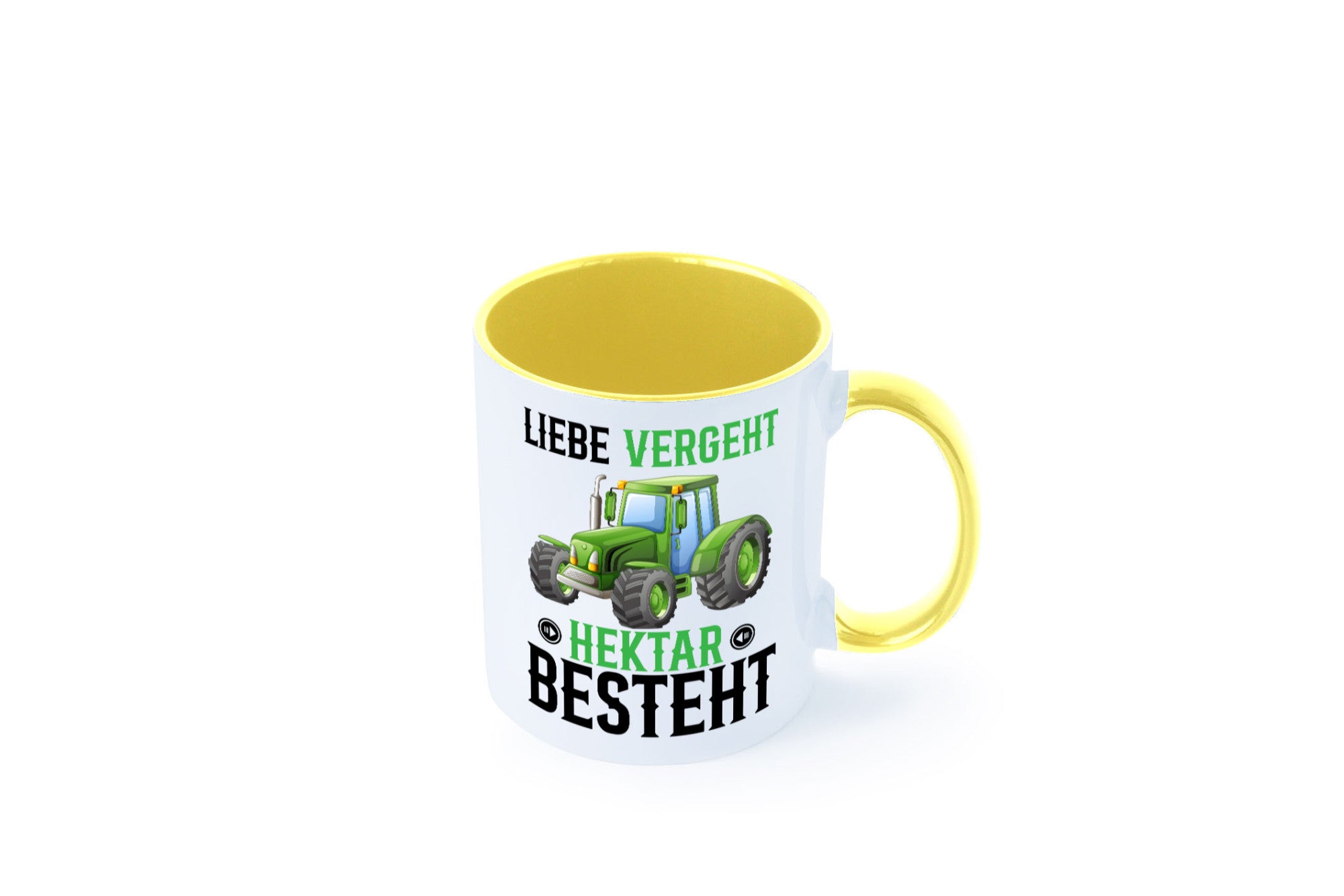 Liebe vergeht Hektar besteht | Traktor Bauer landwirt Humor Geschenkidee Tasse