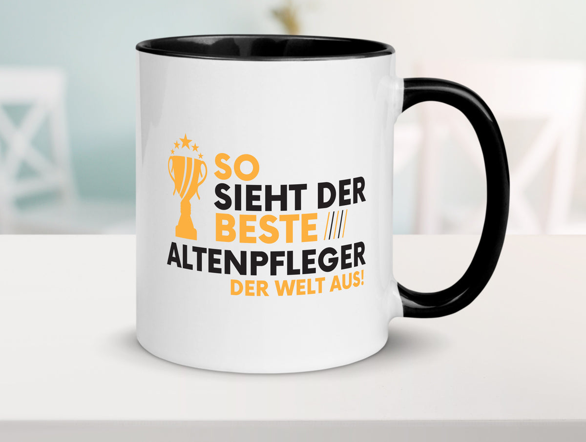 Der Weltbeste Altenpfleger | Pflegepersonal Altenheim lustig Humor Geschenkidee Tasse