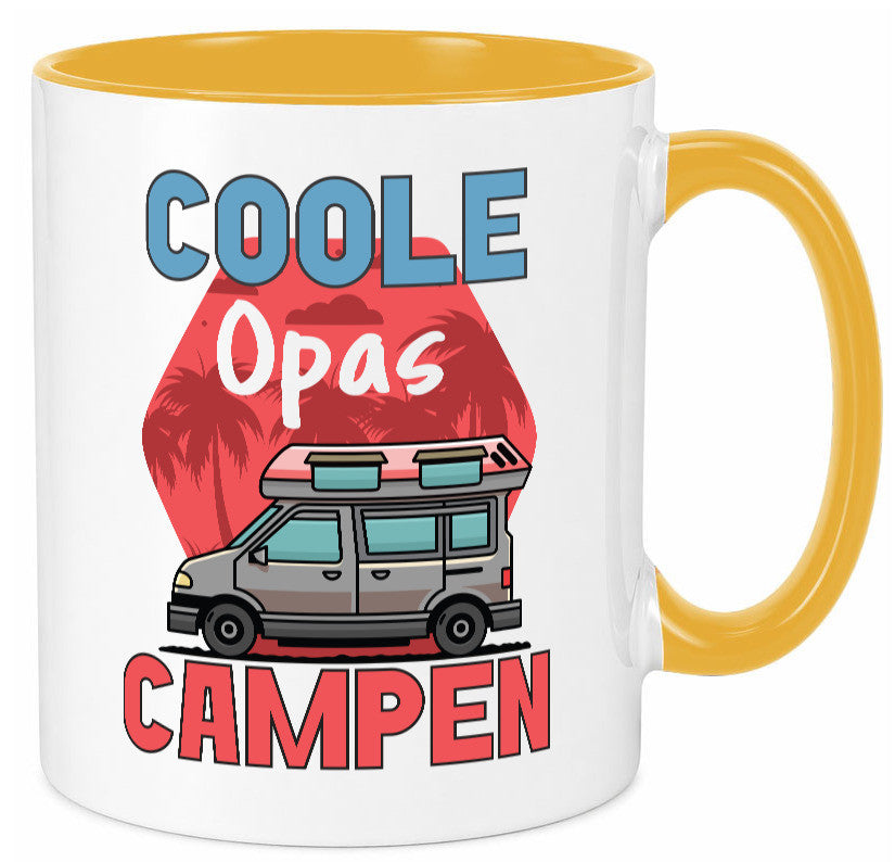 Coole Opas campen | Campingwagen Palmen Geschenk Familie Geschenkidee lustiger
