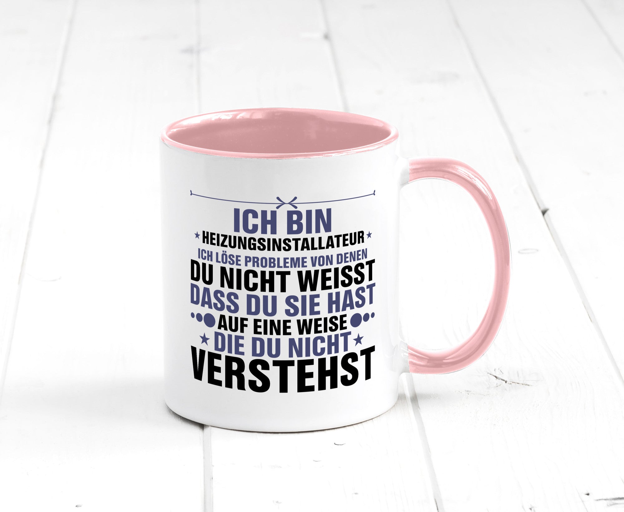 Löse Probleme: Heizungsinstallateur | Heizungsbauer lustiger Spruch Geschenk