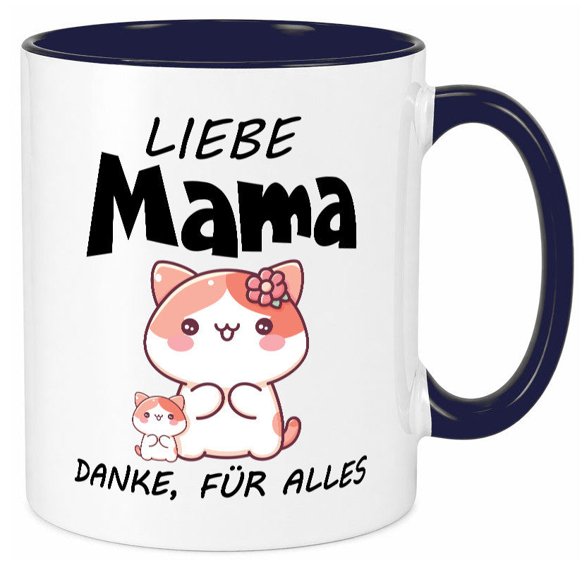 Liebe Mama Danke, für alles | Muttertag Beste Geschenk Familie Geschenkidee Tasse