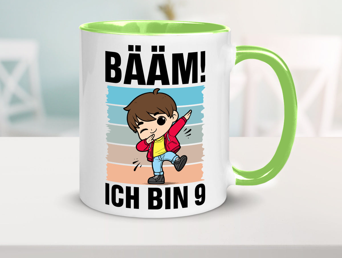 9. Geburtstag | Ich bin 9 Jahre Bäääm Dabbing Kind lustig Geschenkidee Geschenk Tasse